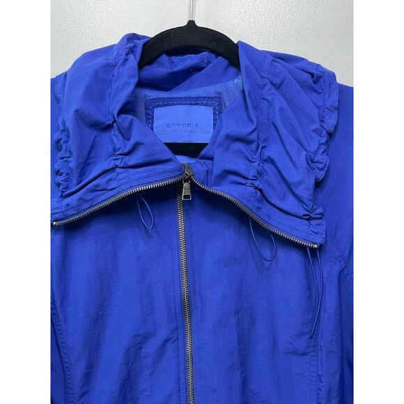 Sonoma Long Sleeve Full Zip Lightweight Windbreaker Jacket Blue XL‎ Outdoor Gorp - Picture 2 of 9